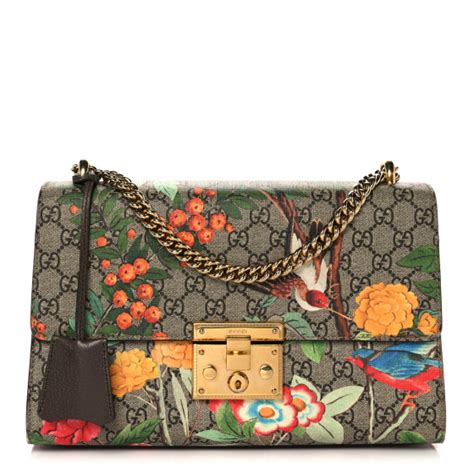 Gucci Tian Medium Padlock Shoulder B